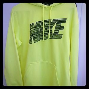 Neon Yellow Nike Therma-Fit Hoodie